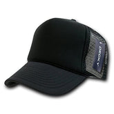 DECKY Solid Trucker Cap, Black